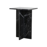 SIDE TABLE SHA BLACK MARBLE 50